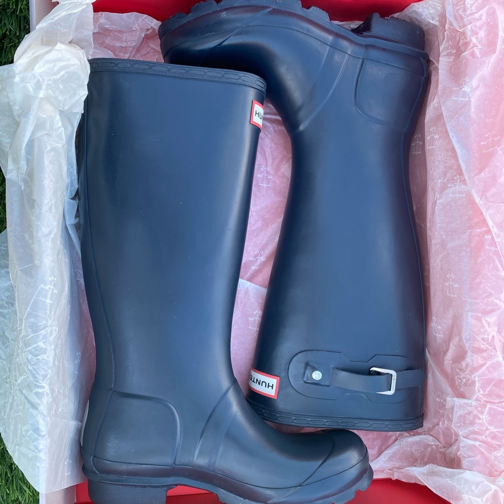 Hunter Original Gloss Rain Boots Size 4